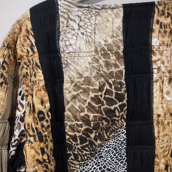 Vintage Keren Hart Patchwork Animal Print Jacket - Picture 4 of 6